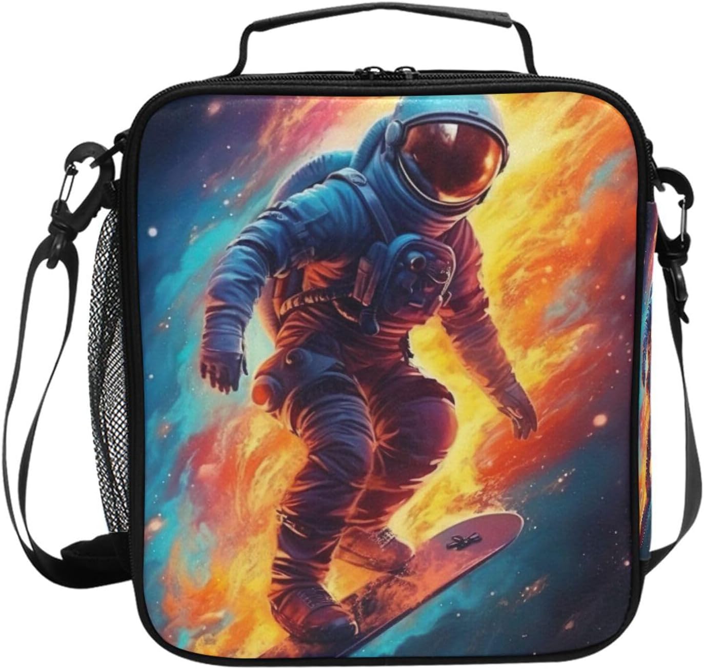 Kids Lunch Box Astronaut Space Cooler Insulated for Boys and Girls, Lunch Bag with Shoulder Strap for School, Picnic Meal 20850384