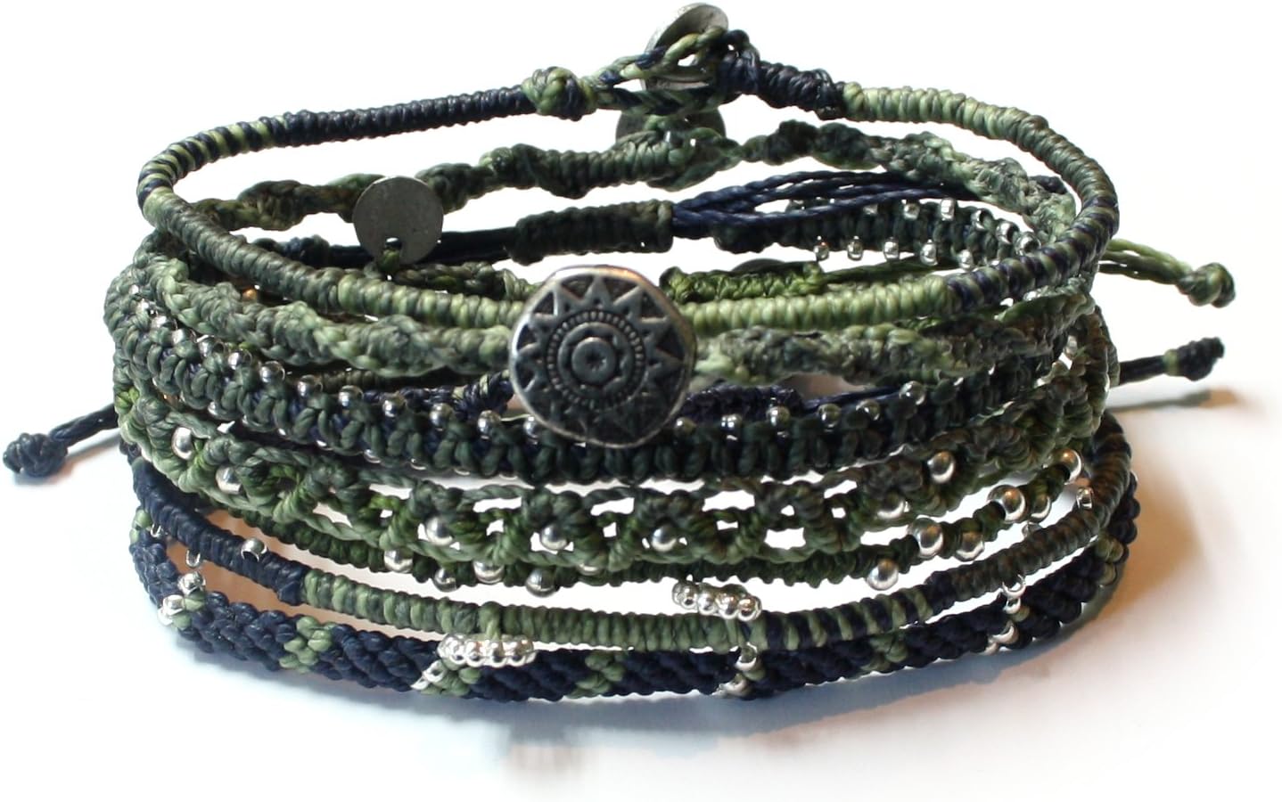 Wakami Earth Bracelet Olive and Blue