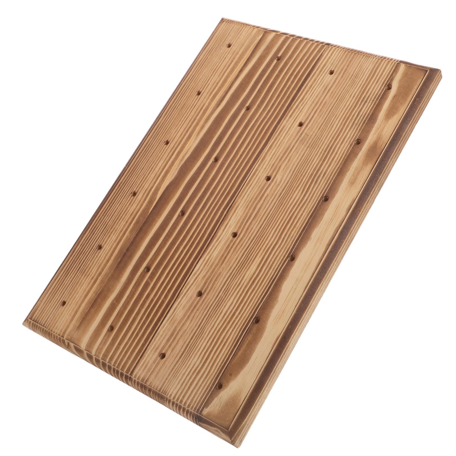 Présentoir à gâteau en bois Zerodeko avec 24 trous pour décoration de fête