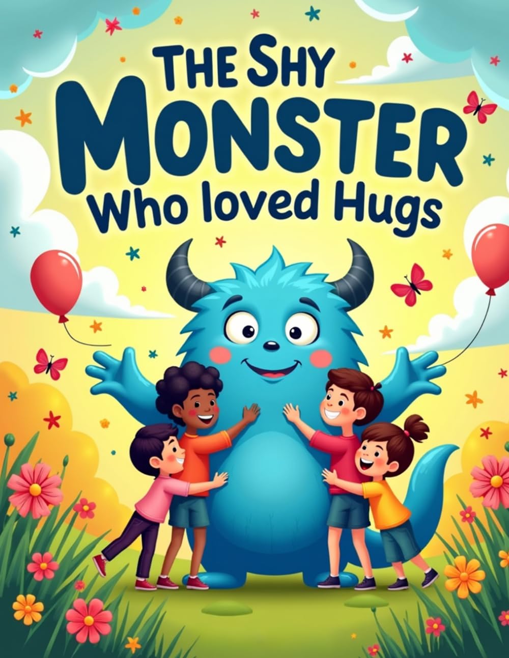 The Shy Monster Who Loved Hugs: A Heartwarming Children's Story for Ages 3-7 About Courage, Kindness, and Making New Friends