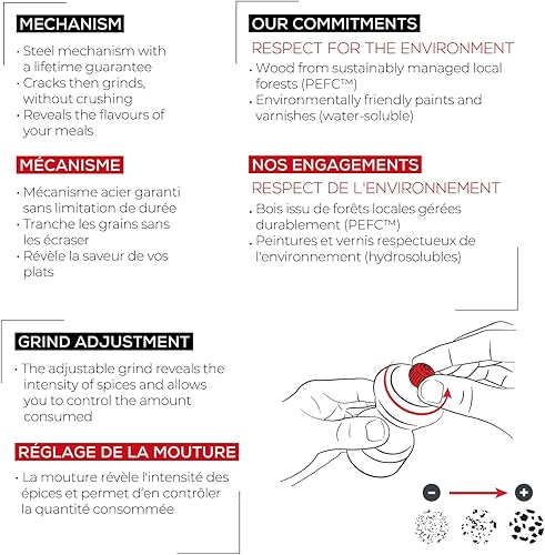 Miniatura 5 de Peugeot BistroMolinillo de sal y molinillo de pimienta set NegroBlanco