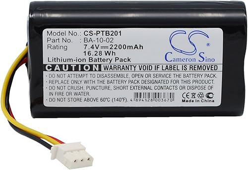 Reemplazo de la batería de 2200mAh 7.4V para la impresora térmica móvil Citizen BA-10-02 CMP-10