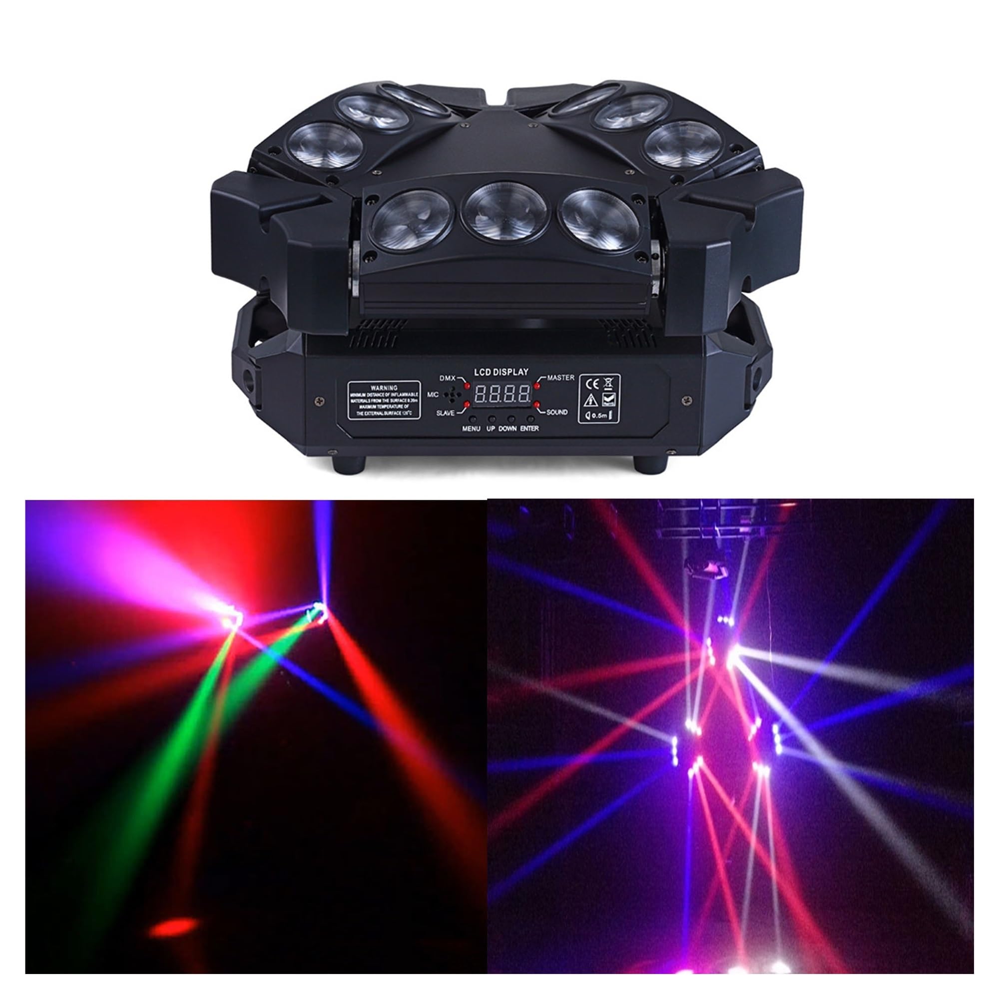 Światło sceniczne LED, LED oświetlenie sceniczne lampa pająka RGBW DMX512 ruchoma głowica wiązka dla DJ Disco Bar KTV na wesele kościół