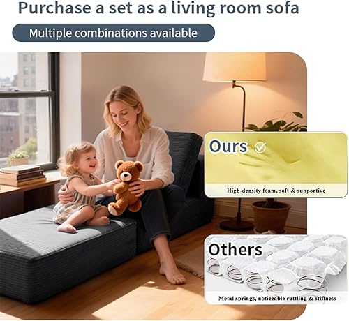 Miniatura 6 de FILUXE Sofá modular modular, moderno sofá modular con asiento profundo, cómodo sofá de nube, sofás seccionales para sala de estar, dormitorio y