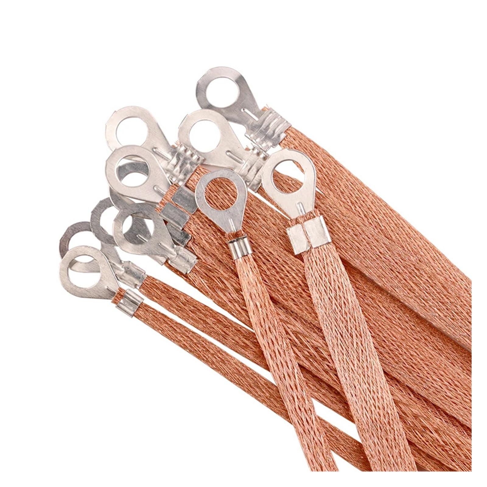 Cable de puente de conexión a tierra trenzado de 250mm x 6.0mm CCA 48V para batería y masa 20 unidades