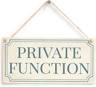 Meijiafei PRIVATE FUNCTION - Shabby Chic Style Home Accessory Gift Sign/Plaque For Home Office/Study Door 10" X 5"