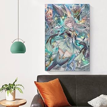 アートポスター　額入り Amazon.co.jp: スターレイル ホタル アートパネル 1枚 飾り絵
