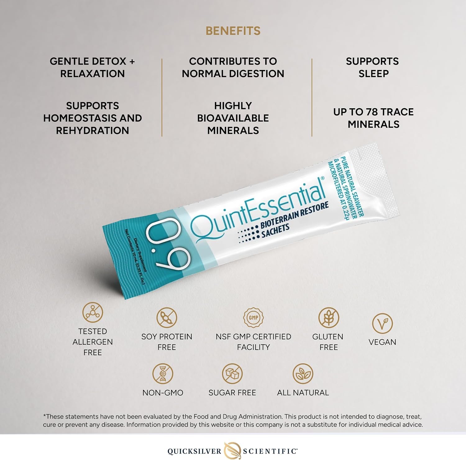 Quicksilver Scientific Quintessential 0.9 Sachets, 30 Count