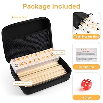 Amazon.com: Rummy Cube 6 Player Edition with 6 Wooden Racks