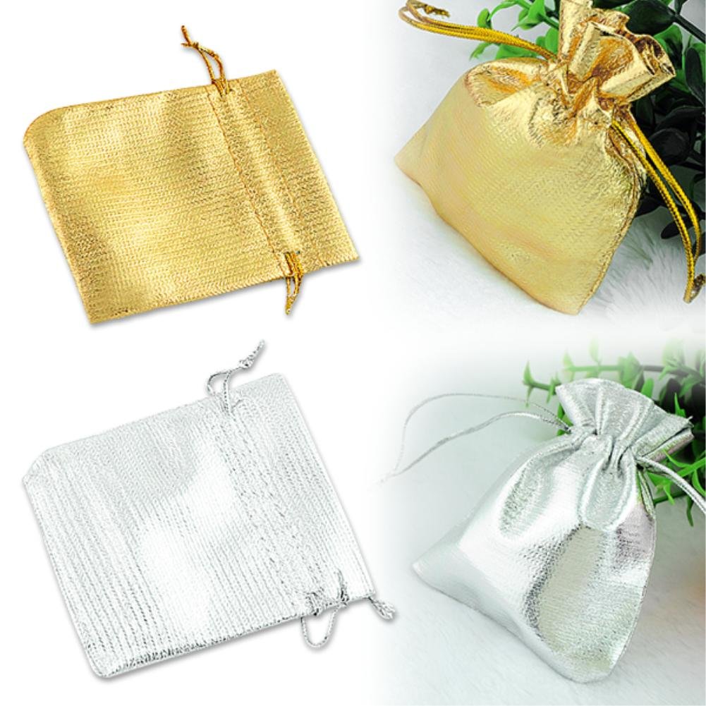 Generic silver 100pcs 100pcs /bag , Silver/gold color Jewelry bag