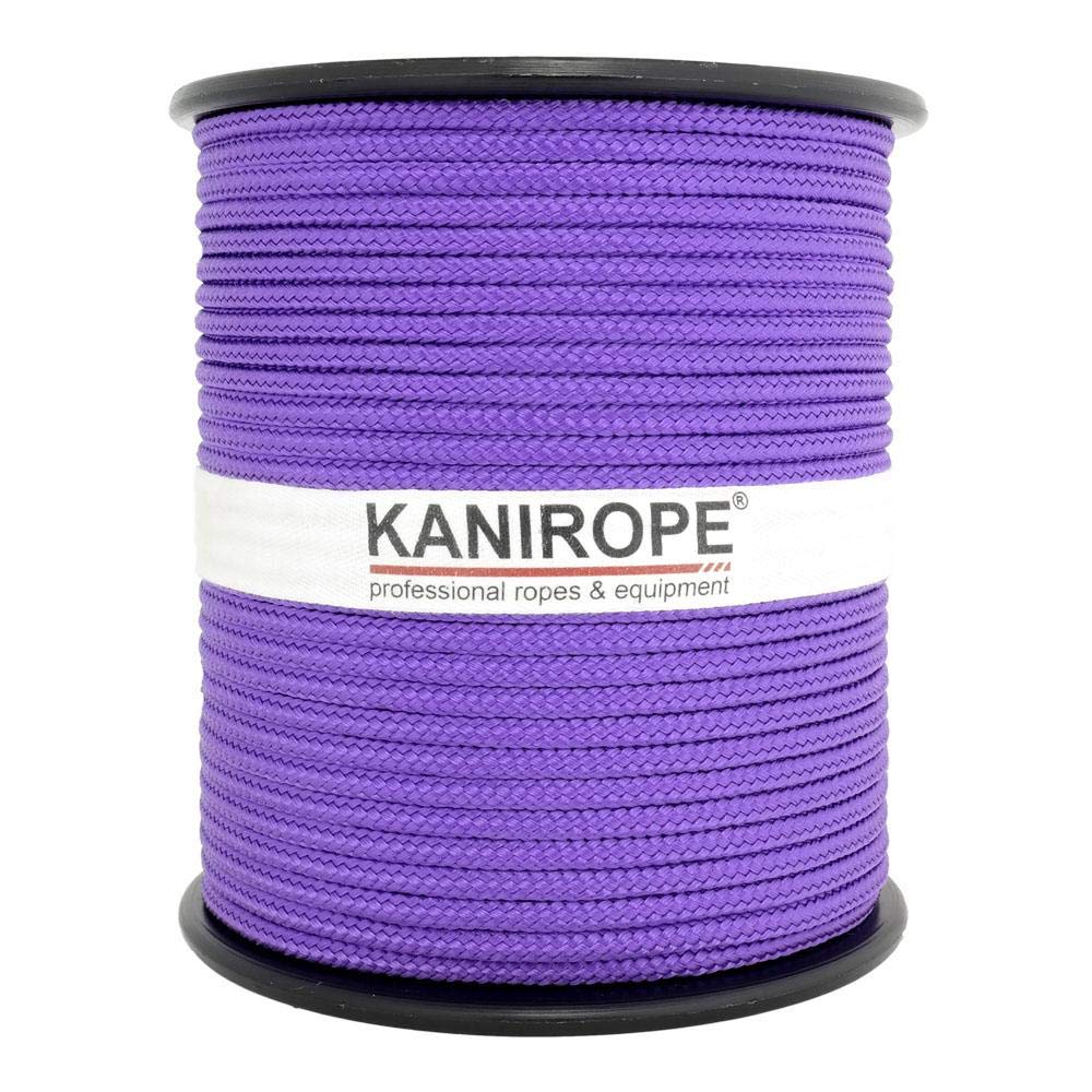 Kanirope® Corde Cordage PP Polypropylène MULTIBRAID 4mm 100m Violet (4327) tressée
