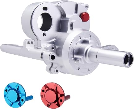 Aluminum Gearbox Gear Case Rear Axle kit for Tamiya Lunch Box/Pumpkin/Grasshopper Silvery