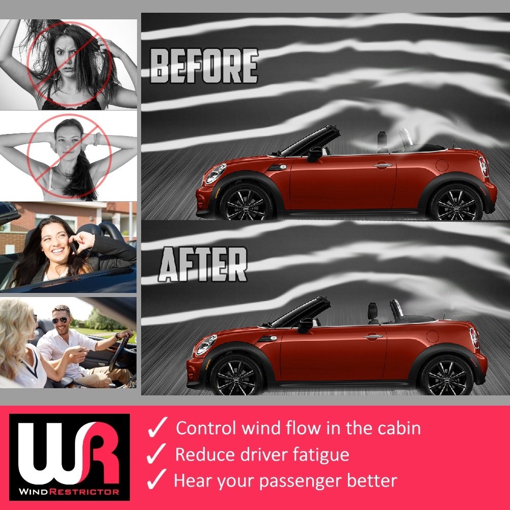 Amazon | Windrestrictor - コンバーチブル用ウィンドディフレクター