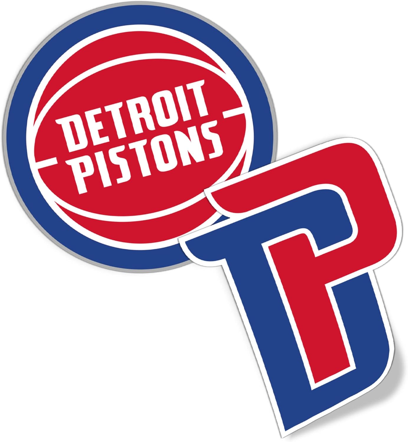 Desert Cactus Detroit Pistons Sticker NBA Officially Licensed Vinyl Decal Laptop Water Bottle Car Scrapbook (4 Inch)