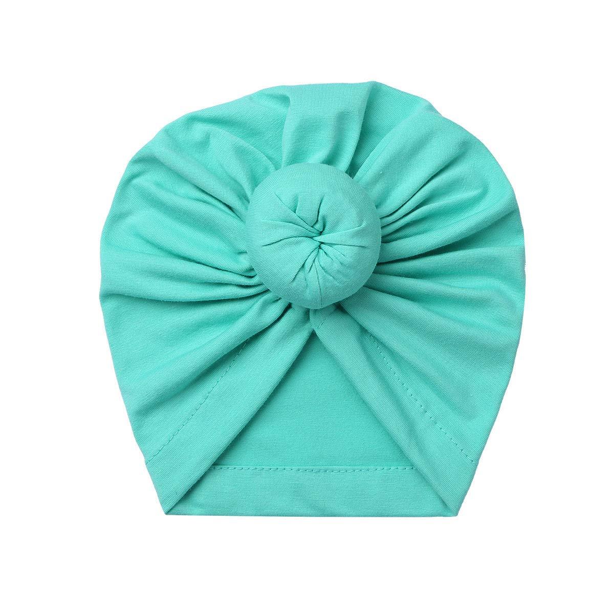 Säuglingsbaby Beanie Knoten Donut Hut Neugeborene Jungen Mädchen Baumwolle Weiche Turban Bogen Kaninchenohren Mütze Krankenhaus Kopf Wrap (Color : D Doughnut, Size : One Size)