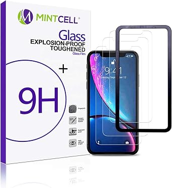 Tempered Glass Screen Protector 3-Pack for Apple iPhone XS Max 6.5 inch Absolute Clarity Perfect 3D Touch Accuracy Case Friendly