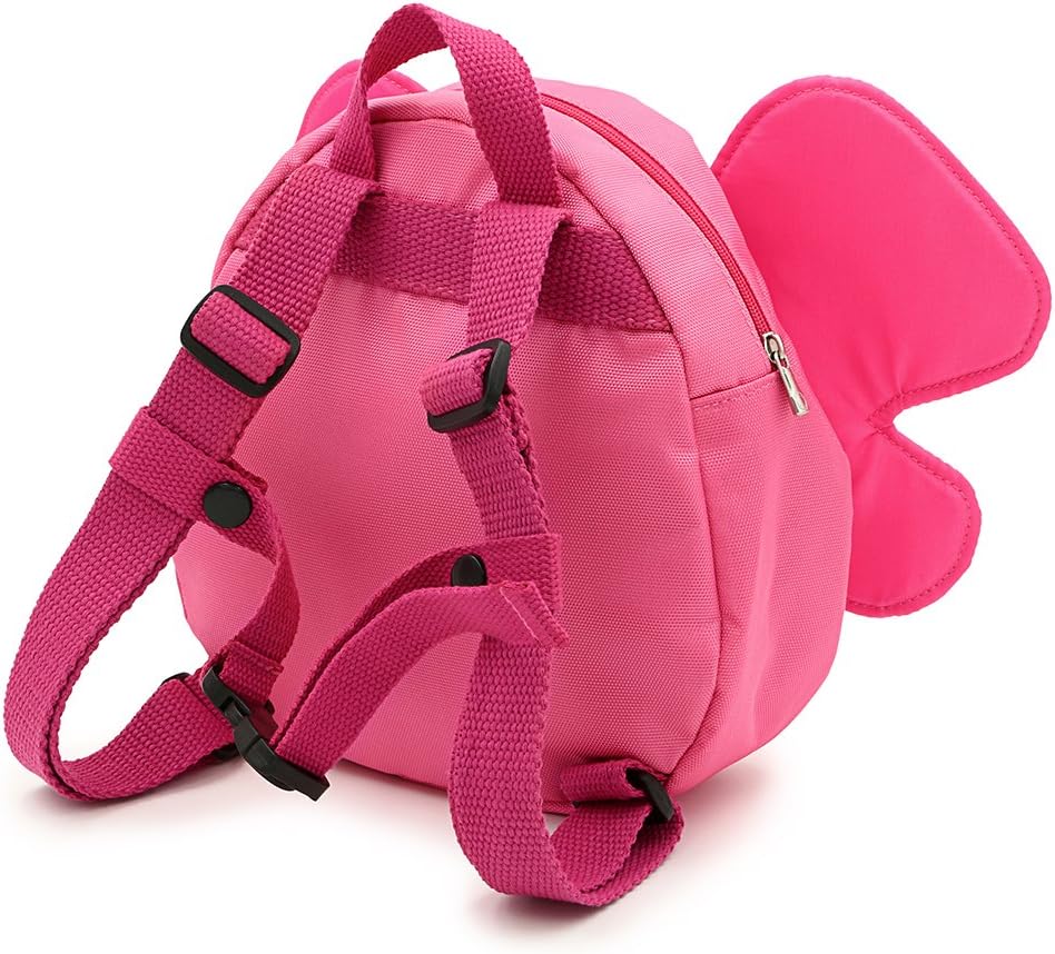 Sumnacon 迷子防止ひも リード付き リュックバッグ ぬいぐるみ 可愛い動物たち (ピンク)