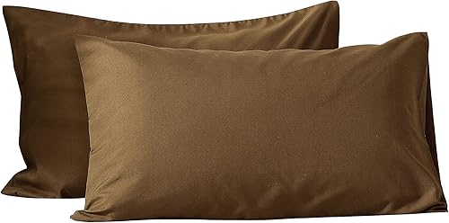 Miniatura 8 de EvoLive Juego de 2 fundas de almohada de microfibra cepillada ultra suave con cierre de sobre (tamaño estándar de 20 x 30 pulgadas, color naranja)