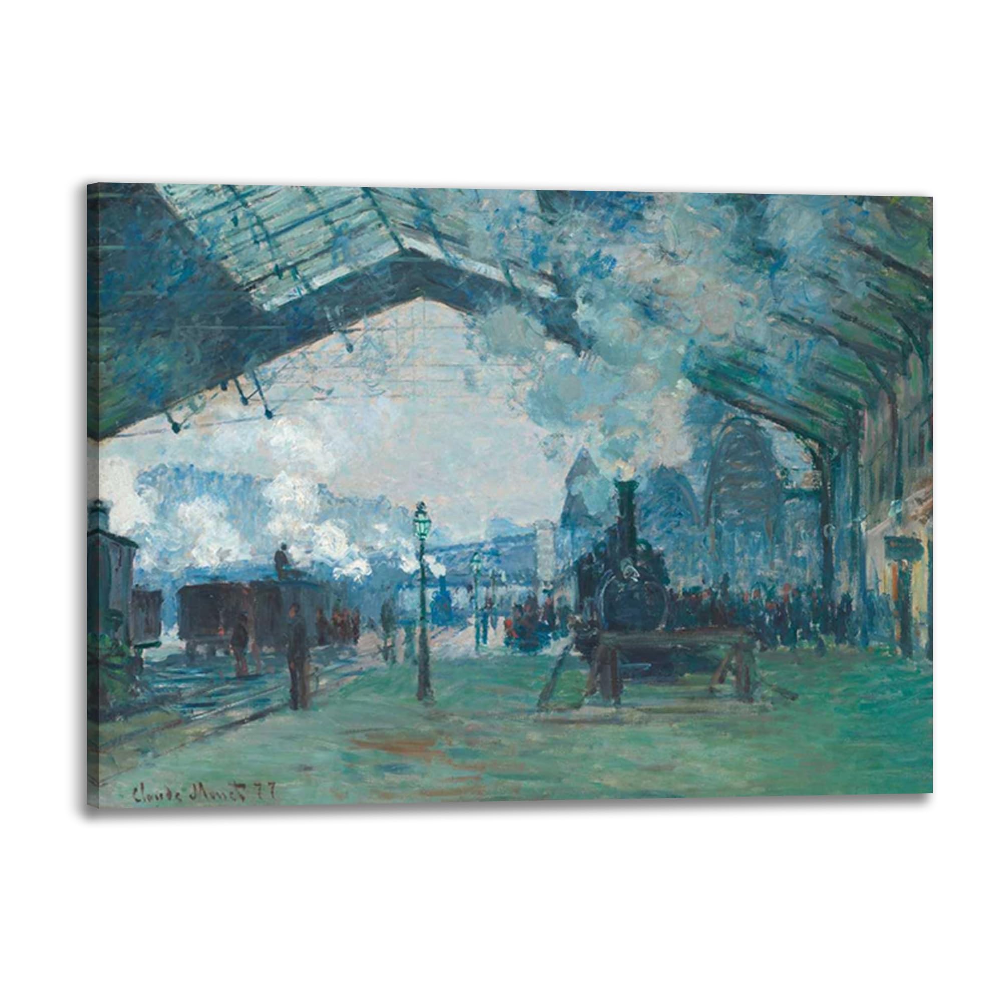 Toile Claude Monet Gare Saint-Lazare impression haute définition
