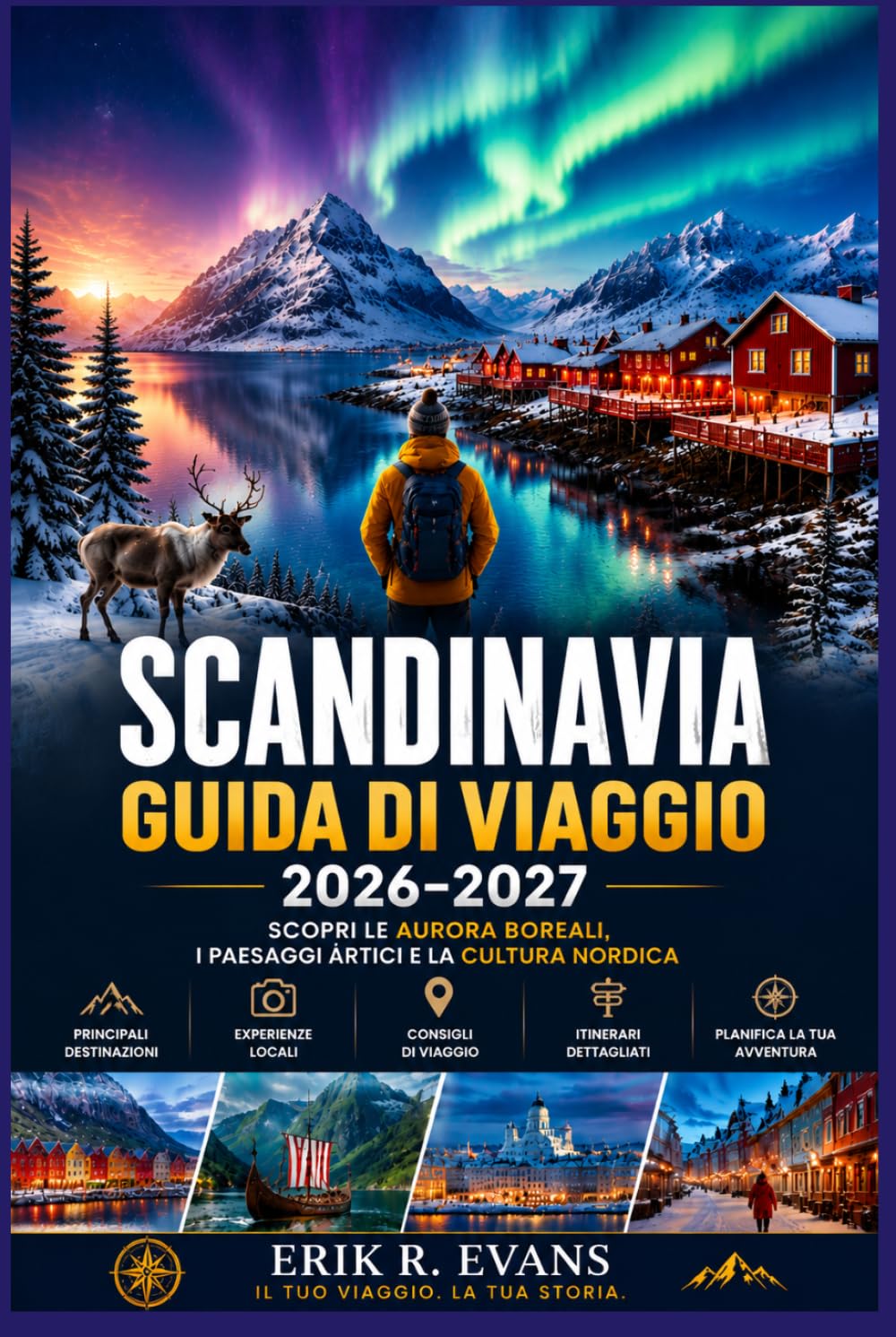 SCANDINAVIA GUIDA DI VIAGGIO 2026-2027: Pianifica al meglio il tuo viaggio in Danimarca, Norvegia e Svezia con itinerari flessibili, percorsi ... usanze culturali e consigli per risparmiare.