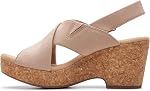 Clarks womens Giselle Dove Wedge Sandal