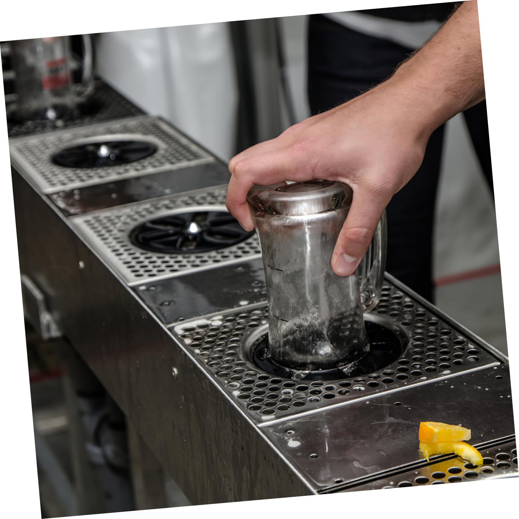 Rince-verres Automatique en Acier Inoxydable, Rinçage Haute Pression