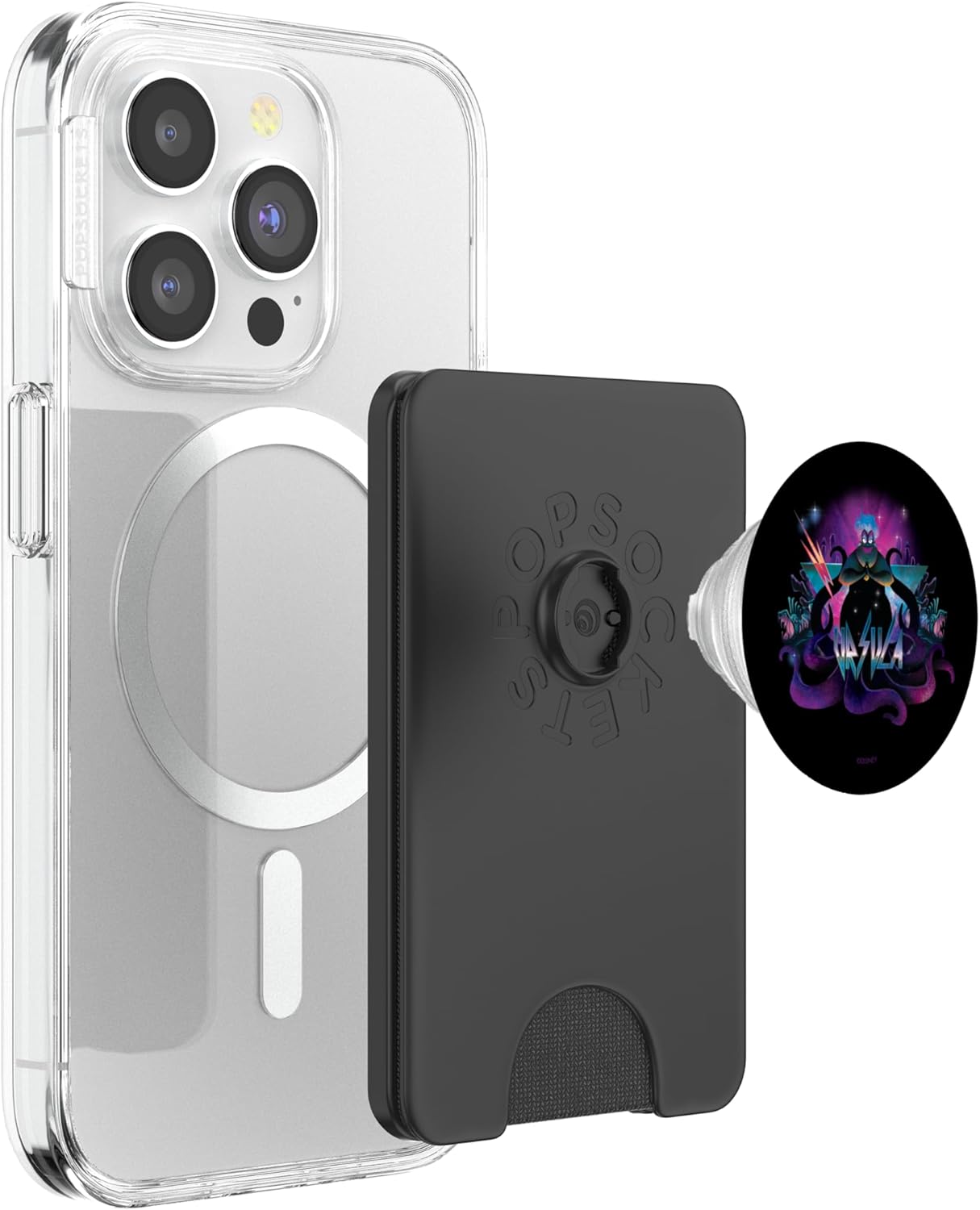 Disney Villains Ursula 90s Rock Band Neon PopSockets PopWallet for MagSafe