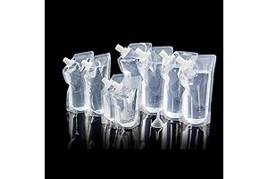 Concealable Reusable Durable Cruise Pouches | Sneak Flask | Leakproof | TSA Approved Pouches Kit