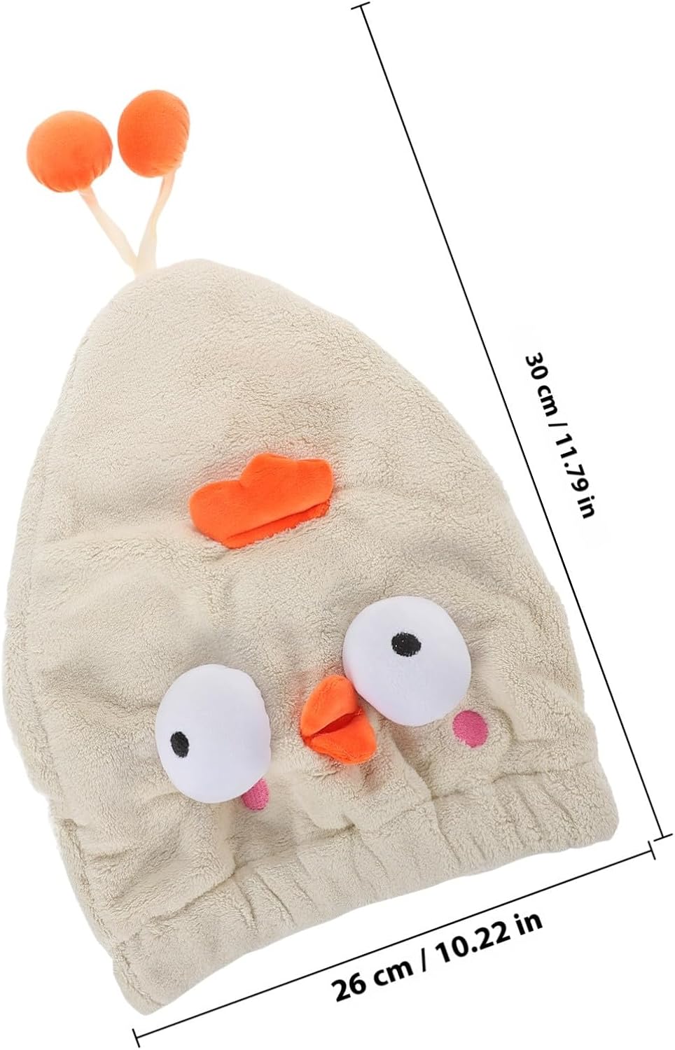 Amosfun Cartoon Animal Hair Drying Cap Quick Absorbent Coral Fleece Hair Towel for Women and Teen Cute Pet Design Bath Wrap