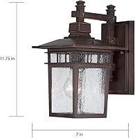 Vista 4 de Nuvo, farol de pared grande en forma de boj de iluminación, con brazo hacia abajo y vidrios transparentes biselados