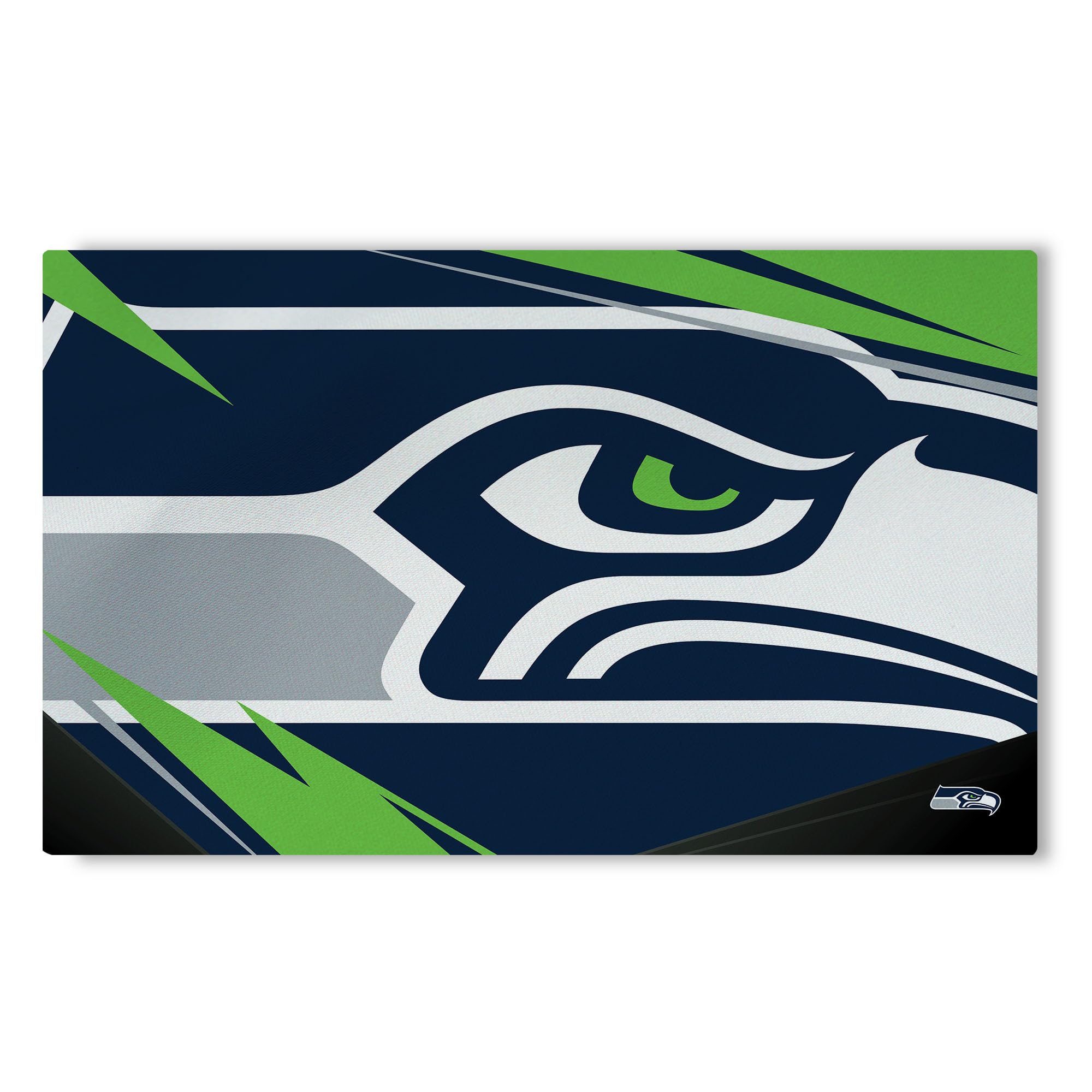 Northwest The Company NFL Washable Rug, 36" x 60", Shredder, Team Colors (Seattle Seahawks)