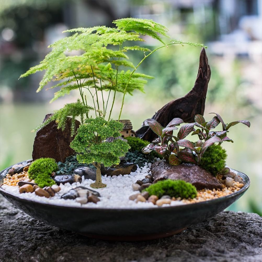 Lurrose Model Trees DIY Scenery Decoration Trees Diorama Miniature Landscape Ornament for Railroad Architecture Scenery