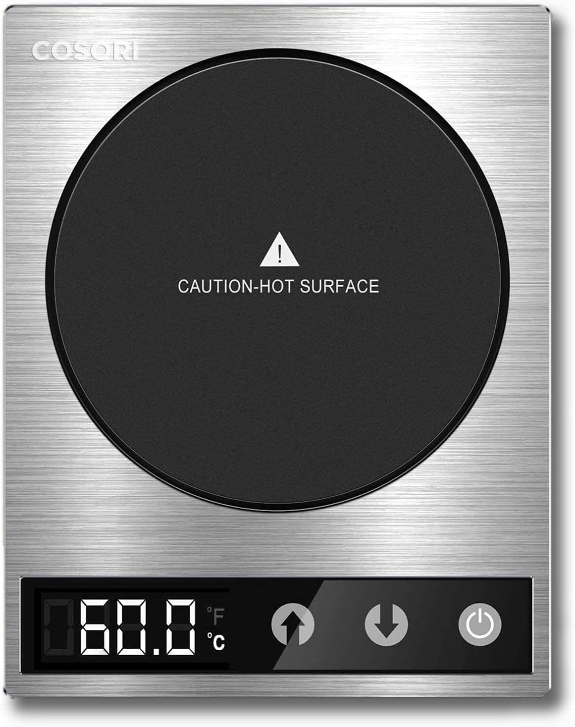 COSORI Coffee Mug Warmer for Desk, Digital Cup Heater, Coffee & Christmas Gifts, 1°F Precise Temperature Control, Touch Tech & LCD Digital Display (77-194℉), 304 Stainless Steel