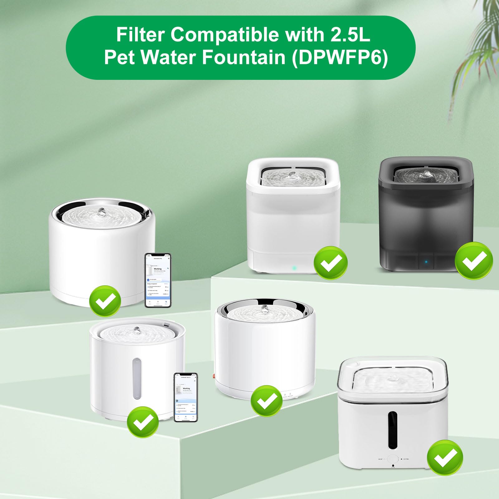 10 Stück Katzenbrunnen Filter Für Petkit Eversweet Solo – Ersatzfilter Mit Schwamm & Aktivkohle