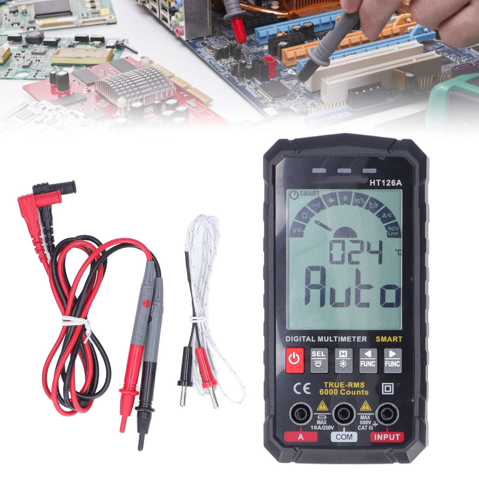 ST181 Digitale Stroomtang DC/AC Stroom 4000 Telt Multimeter Ampèremeter Spanningstester Auto Amp Hz Capaciteit NCV Ohm Test ST181 Digitale Stroomtang DC/AC Stroom 4000 Telt Multimeter Ampèremeter Spanningstester Auto Amp Hz Capaciteit NCV Ohm Test