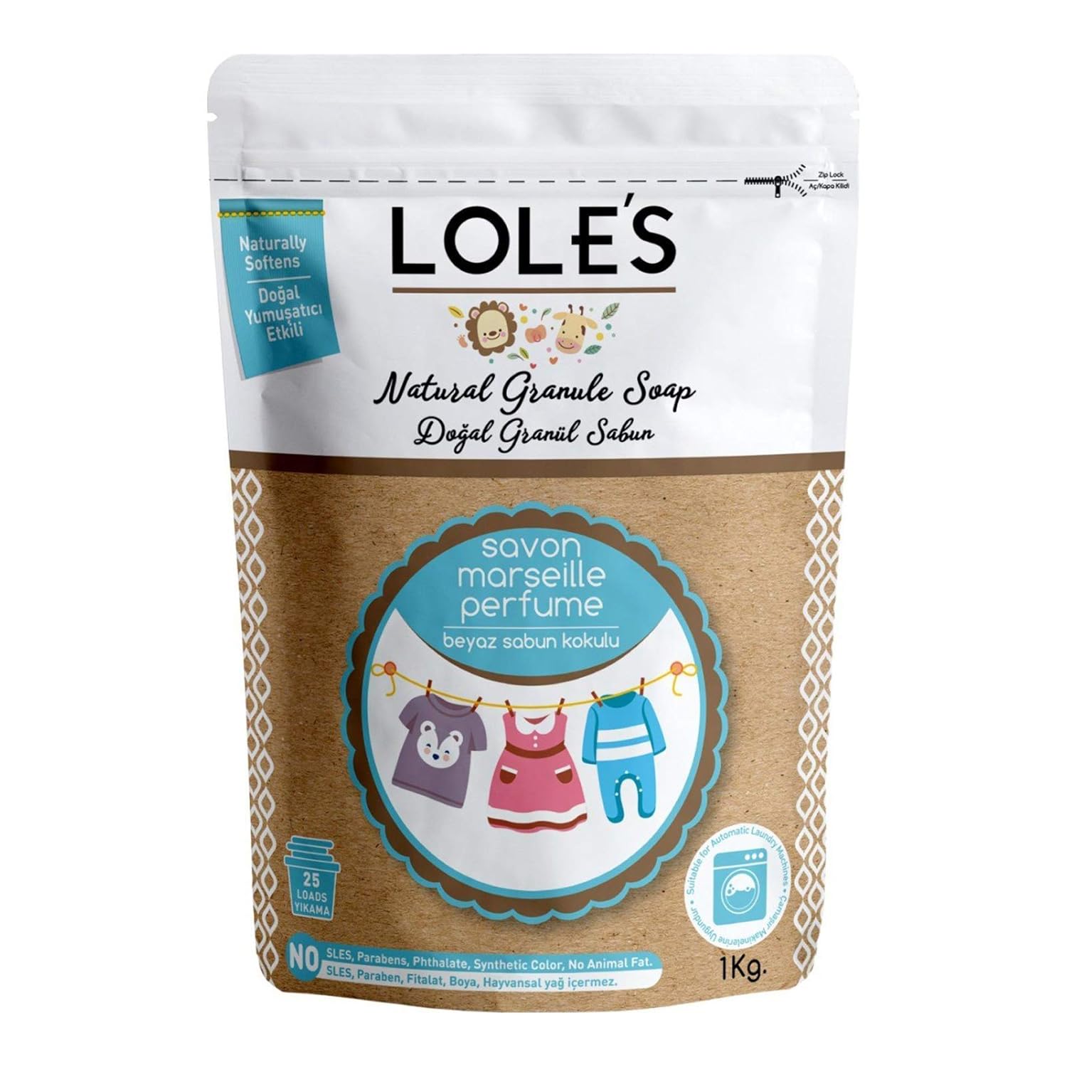 Detergent without Chemicals / Washing Powder Vegan for Babies up to 25