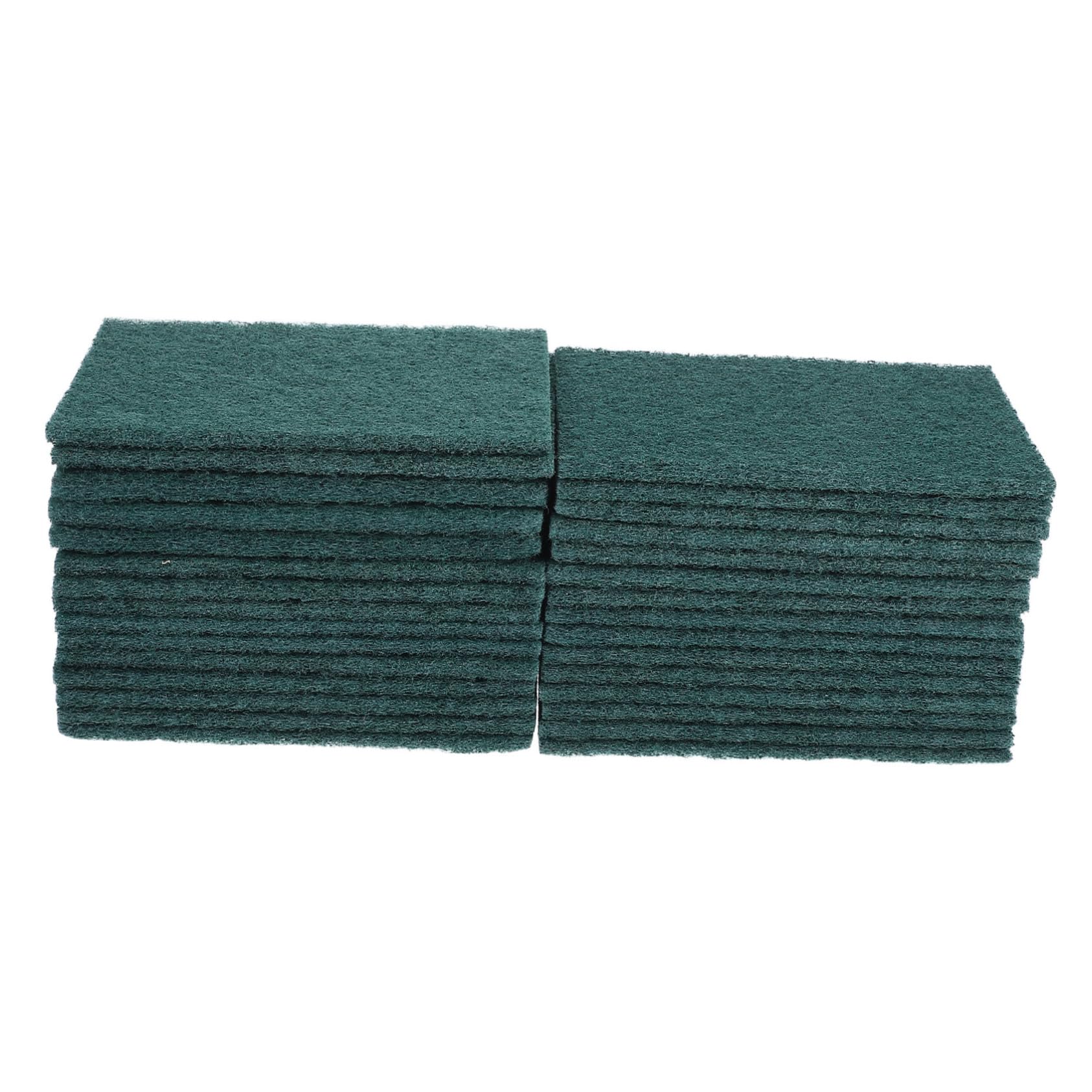 SOLUSTRE Non Scratch Dish Scrubbers 30pcs Reusable Scouring Pads Multi-Purpose Kitchen Cleaning Pads Cut to Fit Polyester Material for Dishes Appliances