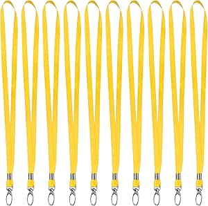 Laccetti Portabadge Con Gancio Girevole - 12 Pezzi In Poliestere, Blu/Nero, Per Carte Identità E Chiavi - Foto 12