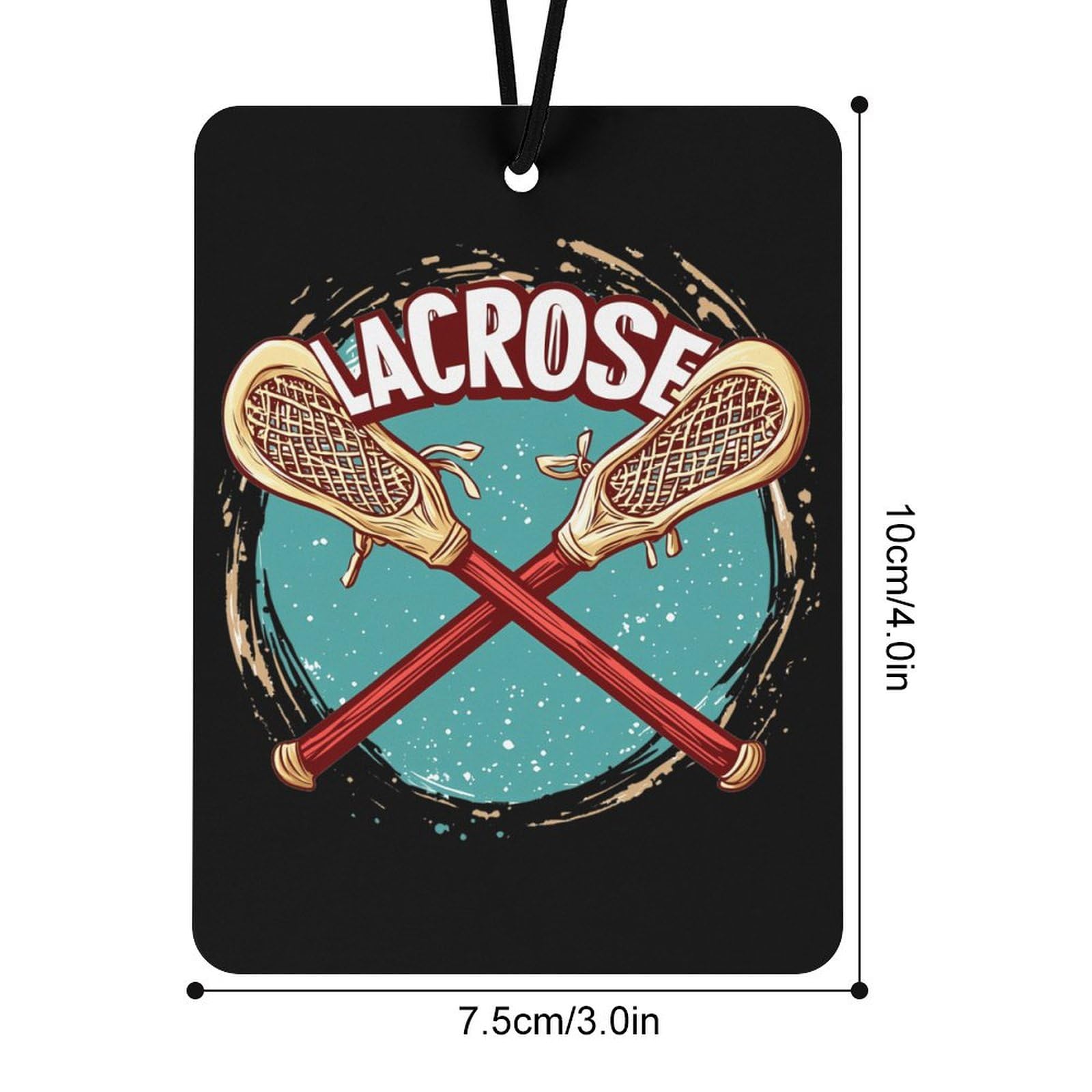 Lacrosse Car Air Freshener Hanging Aromatherapy Tablets for Car Accessories Square