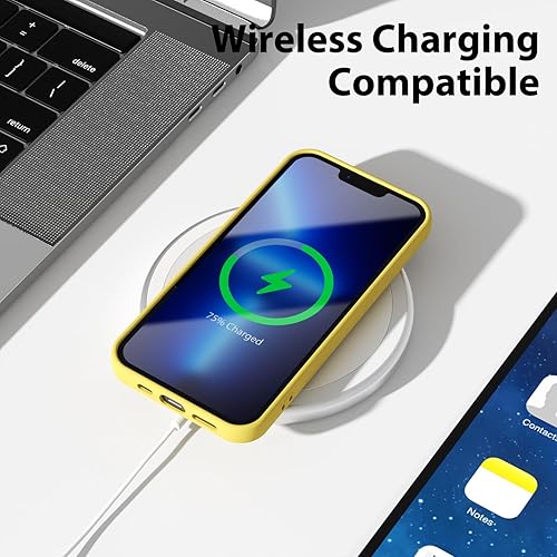 Miniatura 7 de oakxco Funda para iPhone 13 Pro Max de silicona líquida, bonita funda delgada y delgada de goma suave de poliuretano termoplástico para mujeres y