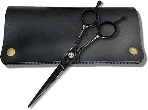 Miniatura 8 de Saki Shears Odachi Tijeras de corte de pelo de 5.5 pulgadas, asas rectas, pinzas dobles, compensación cero, tijeras ligeras para el cabello para