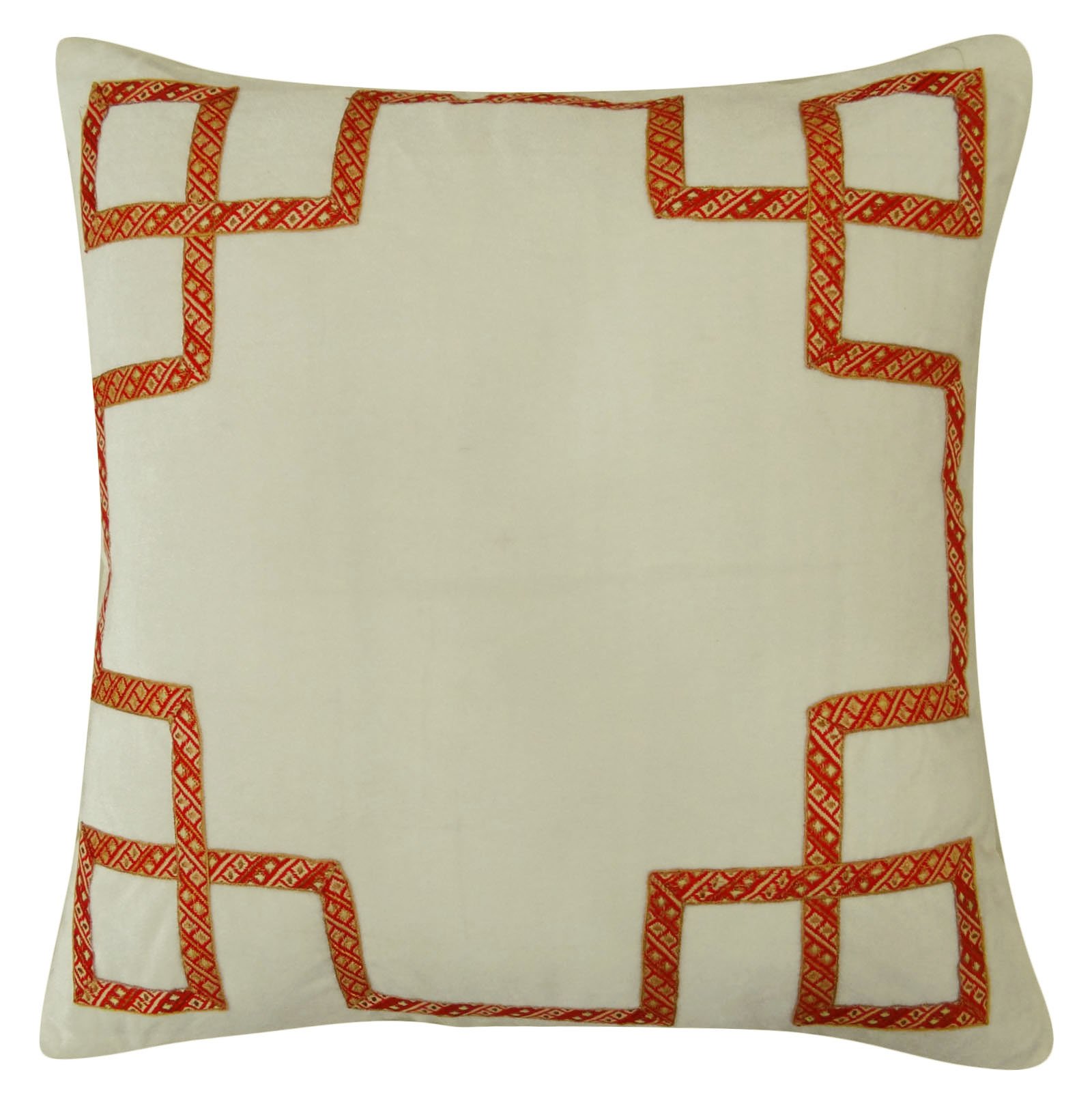 Taie d'oreiller velours blanc Yuga pour protéger et embellir vos coussins