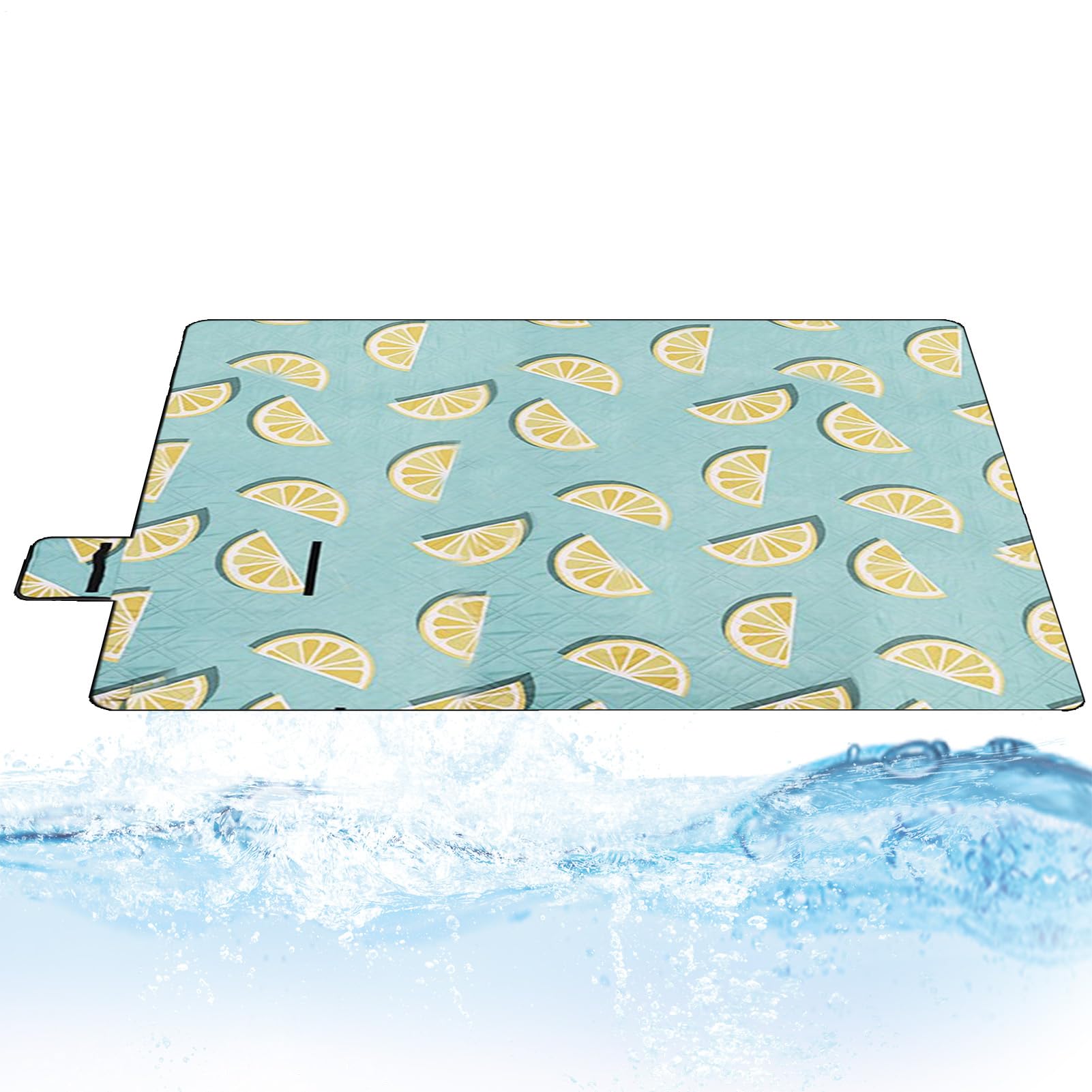 Tapis de camping d'extérieur robuste et pliable avec poignée intégrée