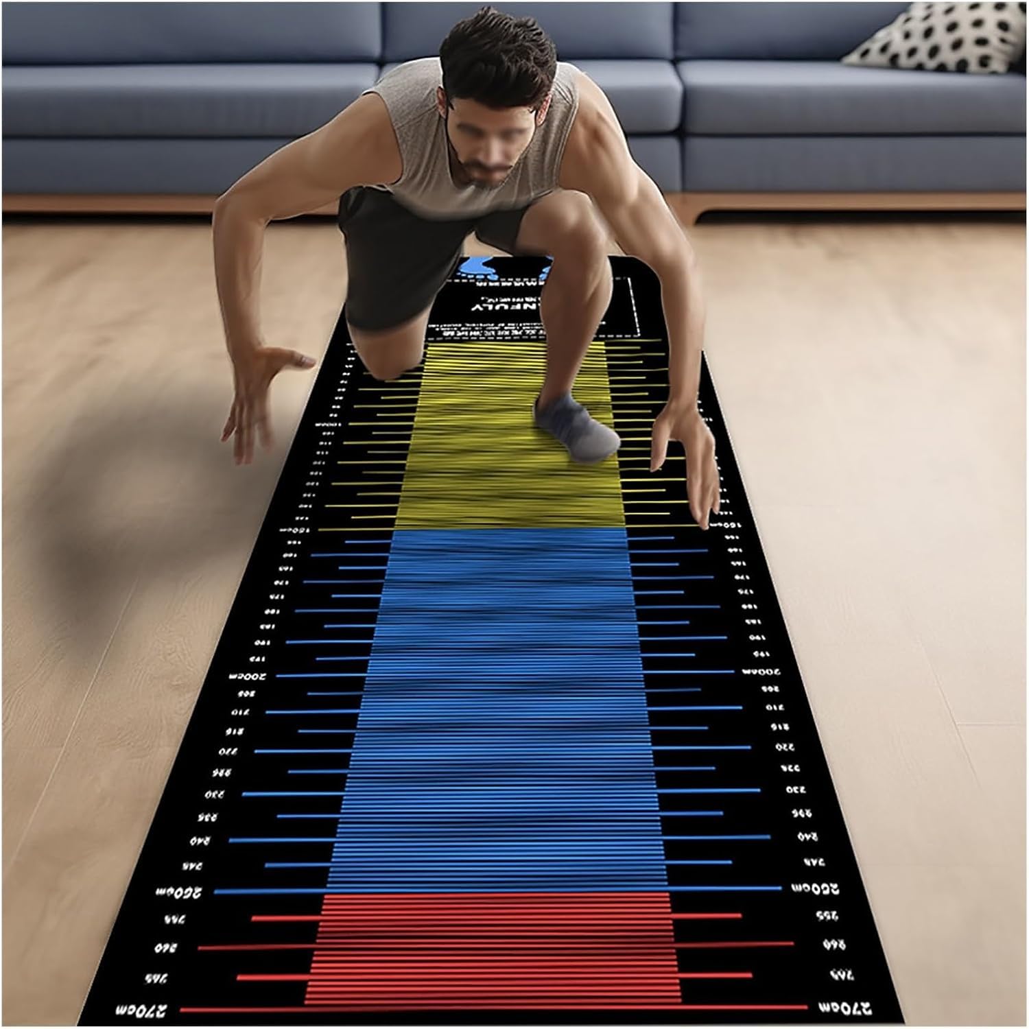 Tapis de sol de gymnastique en caoutchouc de 3 mm d'épaisseur