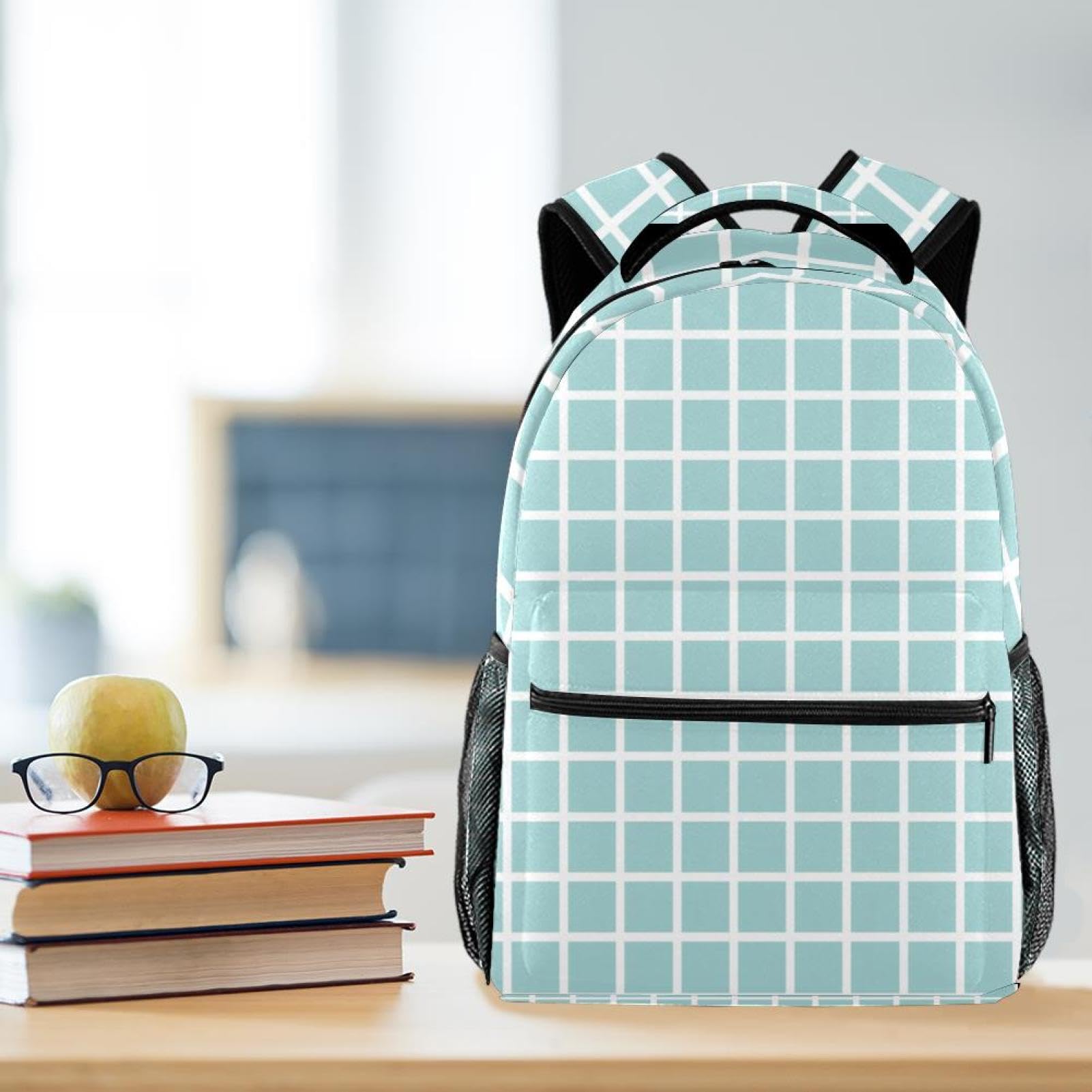 Zaino scolastico per uomini e donne, borsa da viaggio semplice per computer portatile, zaino leggero per università, zaino casual per libri