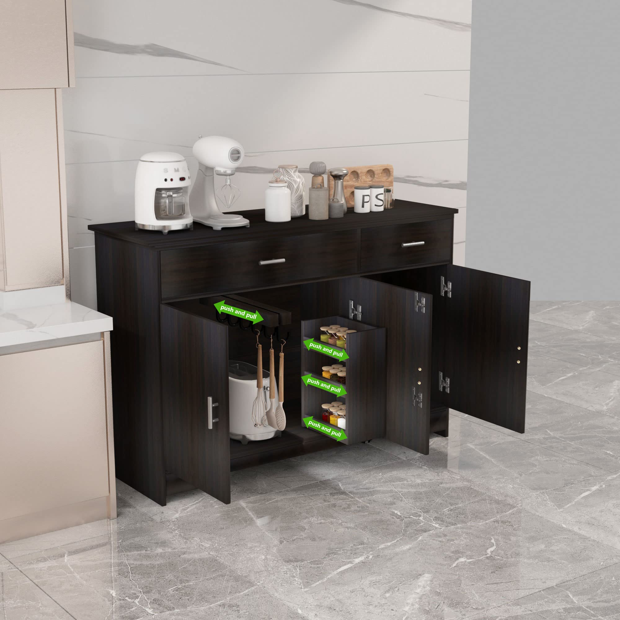 Buy Kitchen Storage Sliding Drawer Multifunctional