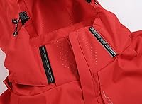 Vista 5 de Chaqueta impermeable ligera para hombre, chaqueta impermeable con capucha para exteriores, senderismo, cortavientos