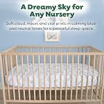 The Peanutshell Soft Cloud 4pk Fitted Crib Sheet Set - Breathable Baby Crib Sheets for Girl or Boy, Fits Standard Mattress 52x28, Infant & Toddler Bed Sheets