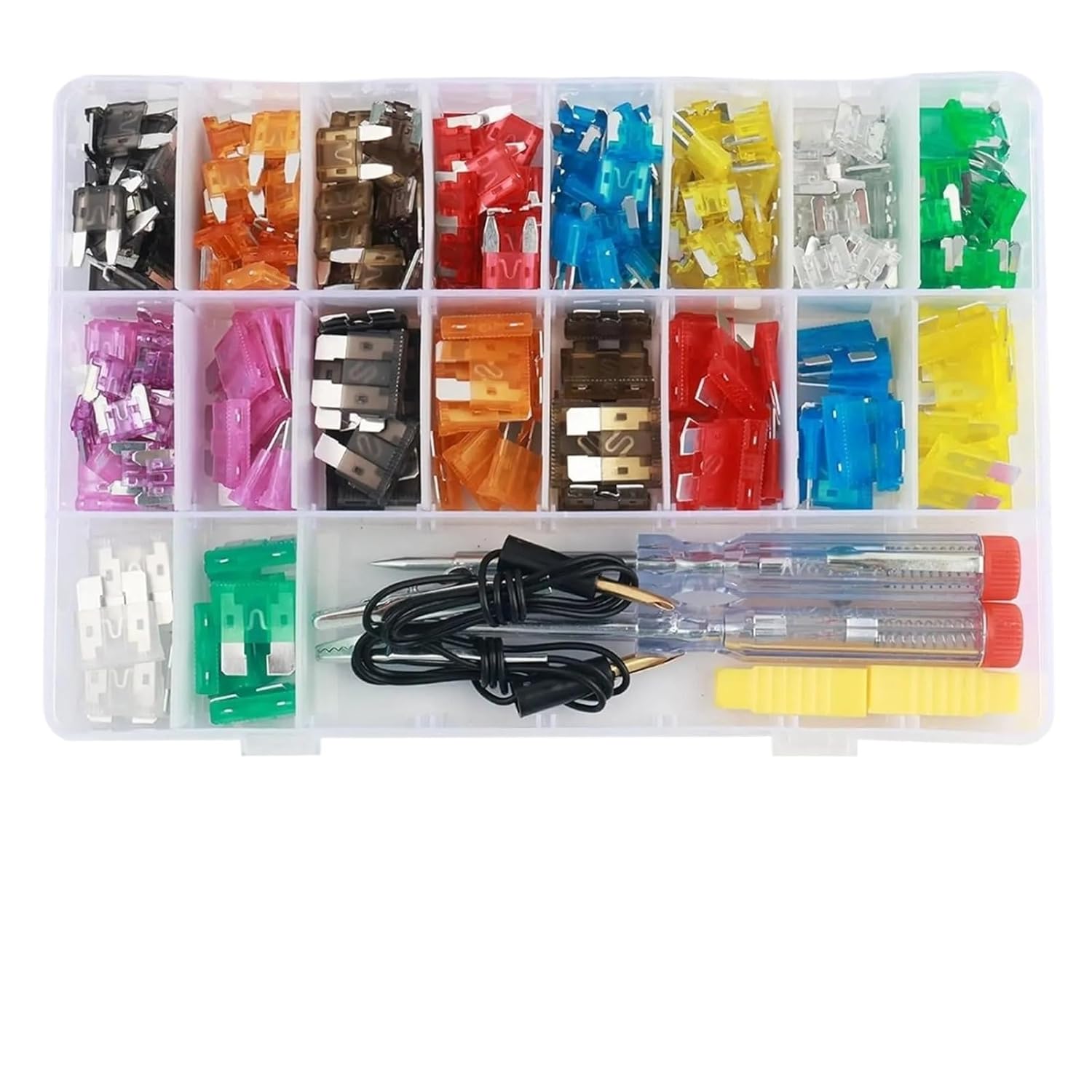 306PCS Car Fuses Assortment Kit Mixed Blade Standard & Low Profile Fuse
