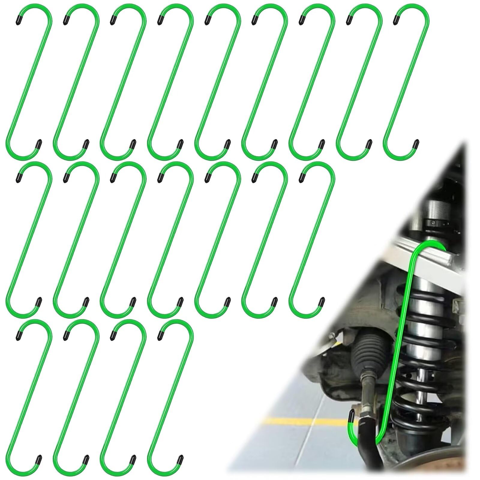 BFXM 20PCS Brake Caliper Hanger Caliper Hangers Hooks with Rubber Tips